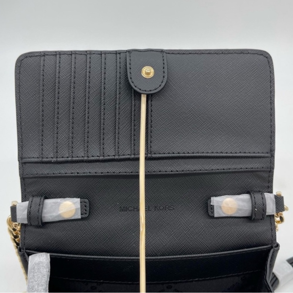 Michael Kors Black and Gold Phone Crossbody Bag - Picture 6 of 13